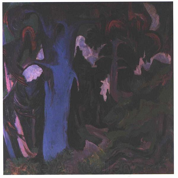 Ernst Ludwig Kirchner The blue tree Spain oil painting art